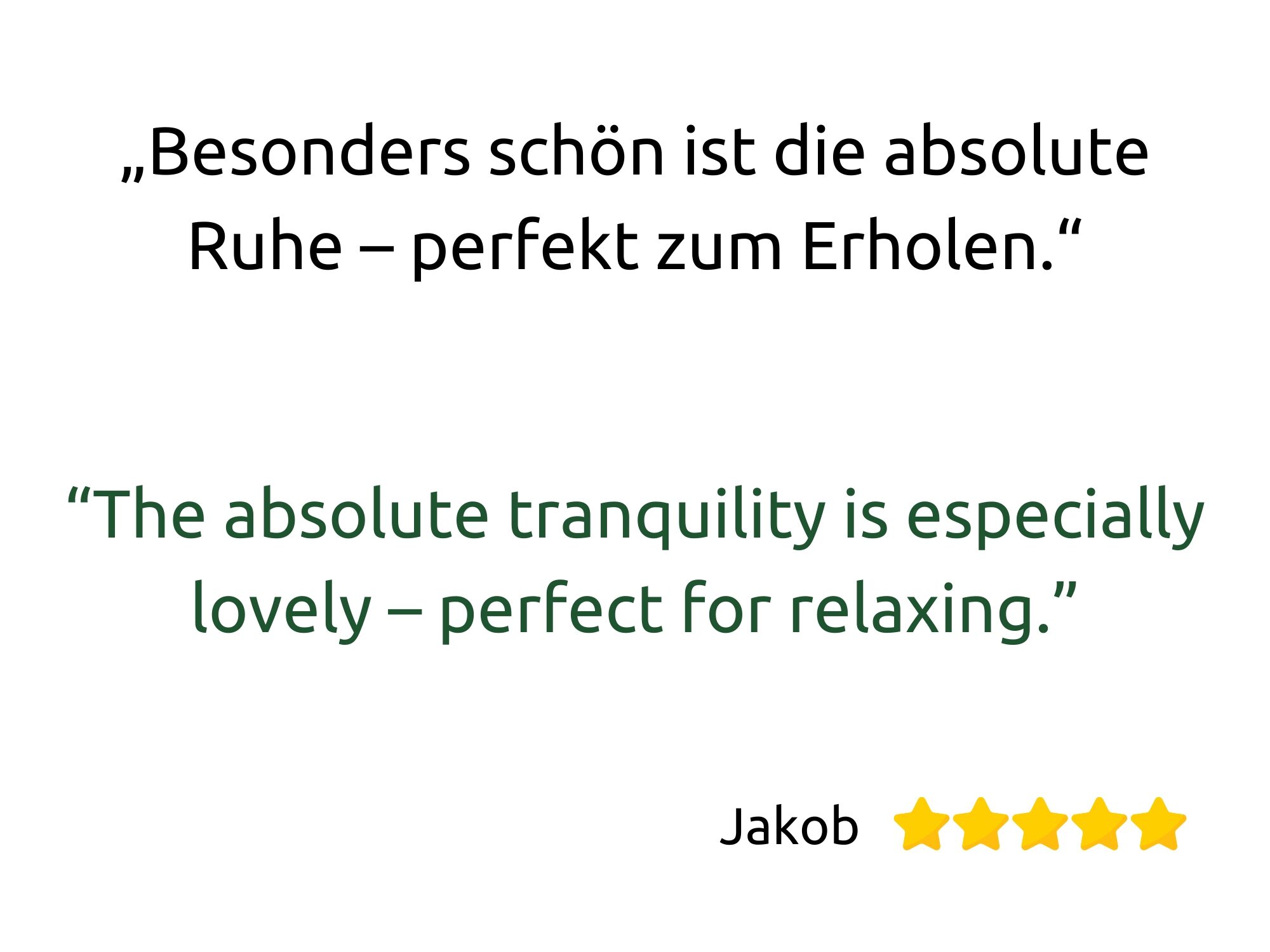 Gästebewertung zum Chalet Reit im Winkl: Erholung dank perfekter Ruhe