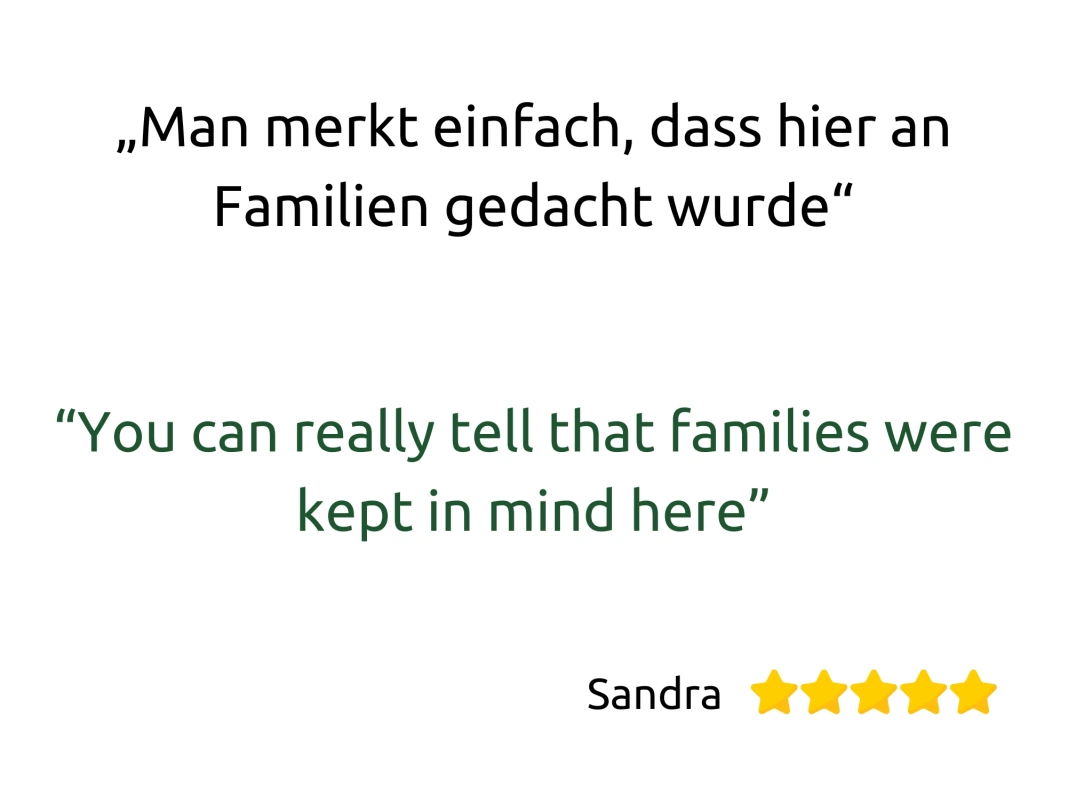 Gästebewertung zum Ferienhaus Ruhpolding: bei der Ausstattung wurde an Familien gedacht
